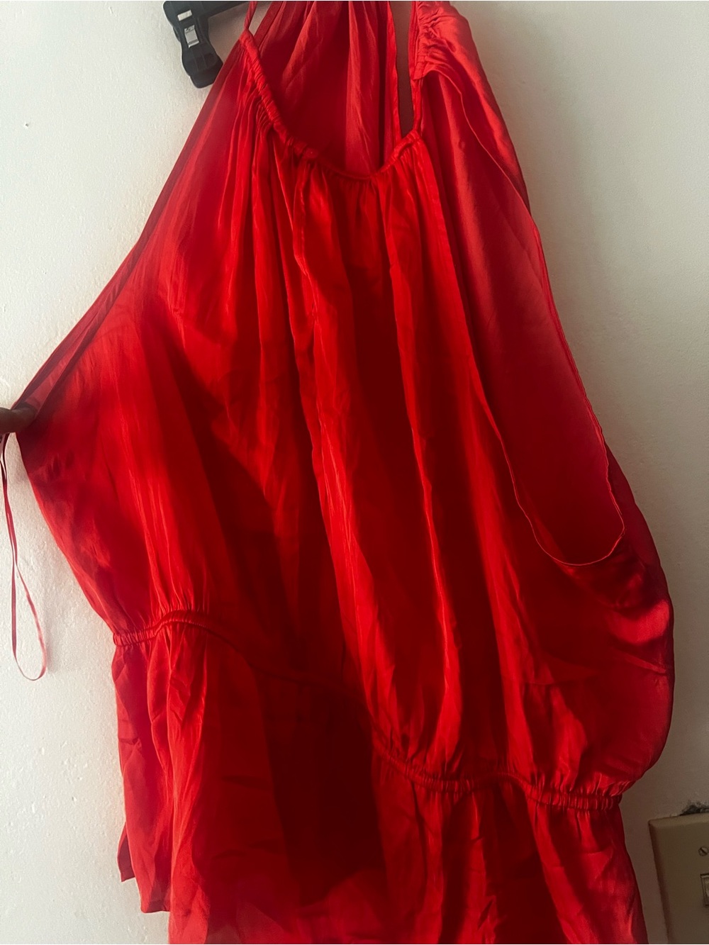 Old Navy Red Sleeveless Flowing Blouse